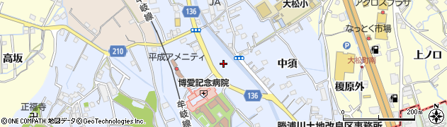 徳島県徳島市勝占町（下多々羅）周辺の地図