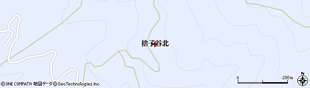 徳島県つるぎ町（美馬郡）貞光（捨子谷北）周辺の地図