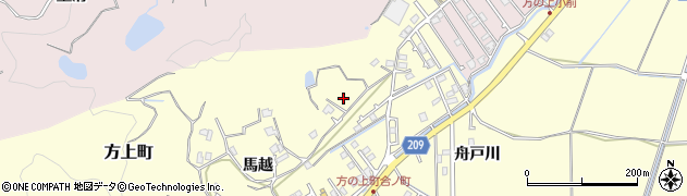 徳島県徳島市方上町馬越周辺の地図