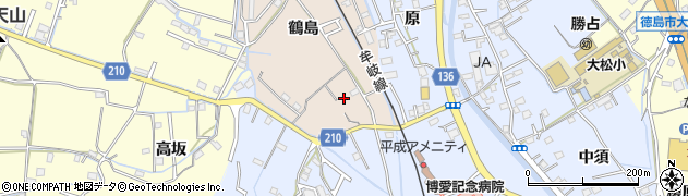 徳島県徳島市西須賀町鶴島26周辺の地図