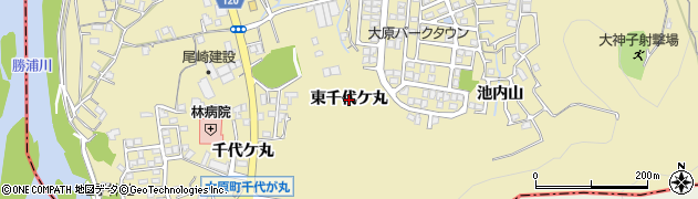 徳島県徳島市大原町（東千代ケ丸）周辺の地図