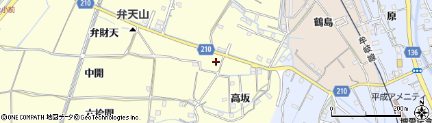 徳島県徳島市方上町弁財天周辺の地図