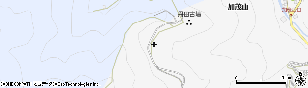 徳島県東みよし町（三好郡）西庄（加茂山）周辺の地図
