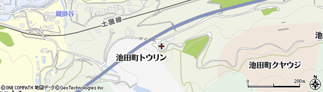 三好市役所　池田火葬場周辺の地図