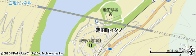 徳島県三好市池田町イタノ周辺の地図