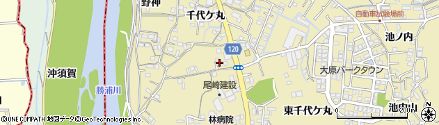 徳島県徳島市大原町千代ケ丸41周辺の地図
