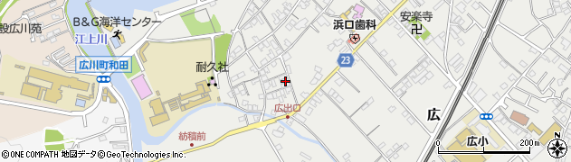 和歌山県有田郡広川町広1208周辺の地図