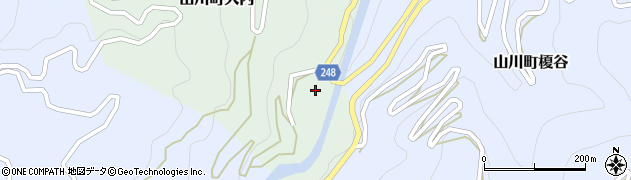 徳島県吉野川市山川町大内51周辺の地図