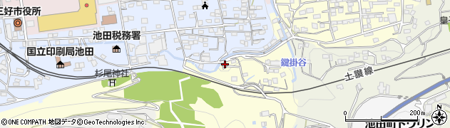 徳島県三好市池田町ハヤシ1052周辺の地図