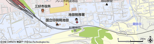 徳島県三好市池田町シンマチ1339周辺の地図