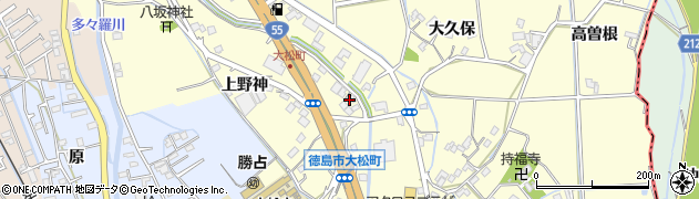 徳島県徳島市大松町（榎原外）周辺の地図