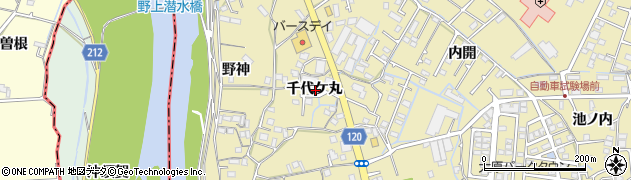 徳島県徳島市大原町千代ケ丸周辺の地図
