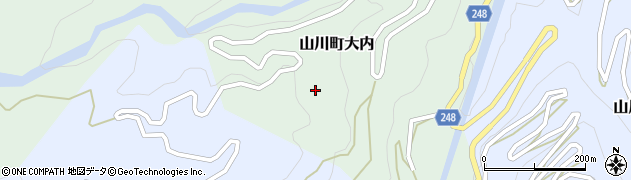徳島県吉野川市山川町大内168周辺の地図