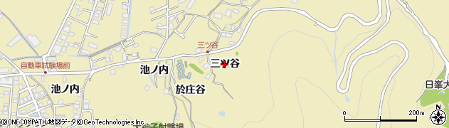 徳島県徳島市大原町（三ツ谷）周辺の地図