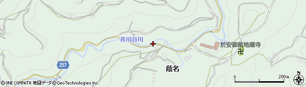 徳島県美馬郡つるぎ町半田蔭名1177周辺の地図