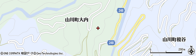 徳島県吉野川市山川町大内80周辺の地図