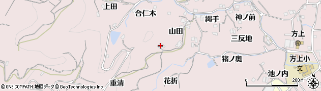 徳島県徳島市北山町（重清）周辺の地図
