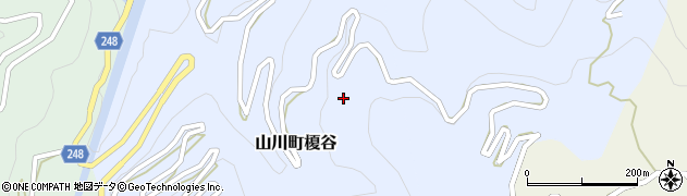 徳島県吉野川市山川町榎谷165周辺の地図