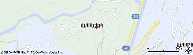 徳島県吉野川市山川町大内125周辺の地図