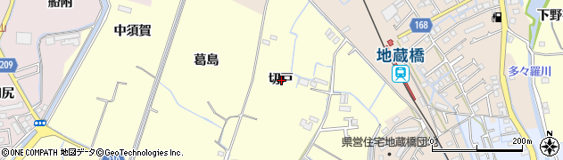 徳島県徳島市方上町切戸周辺の地図