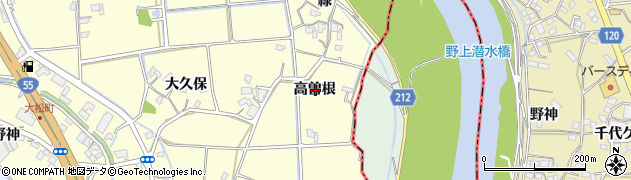 徳島県徳島市大松町高曽根周辺の地図