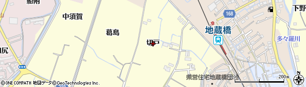 徳島県徳島市方上町（切戸）周辺の地図