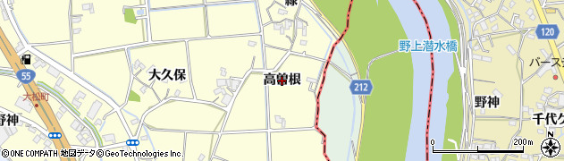 徳島県徳島市大松町（高曽根）周辺の地図