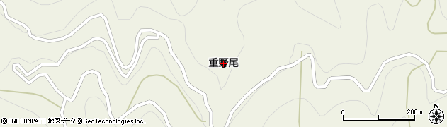 徳島県吉野川市美郷（重野尾）周辺の地図