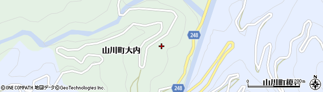 徳島県吉野川市山川町大内67周辺の地図