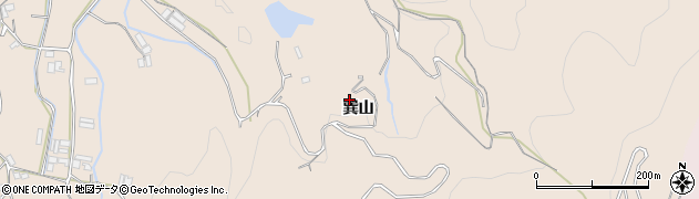 徳島県徳島市上八万町巽山周辺の地図