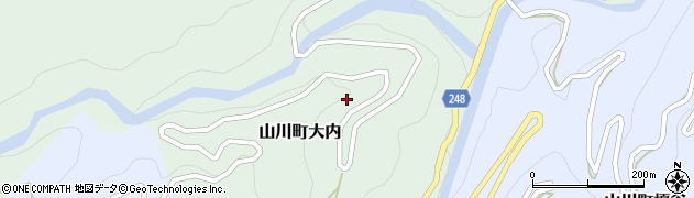 徳島県吉野川市山川町大内184周辺の地図