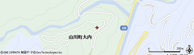 徳島県吉野川市山川町大内188周辺の地図