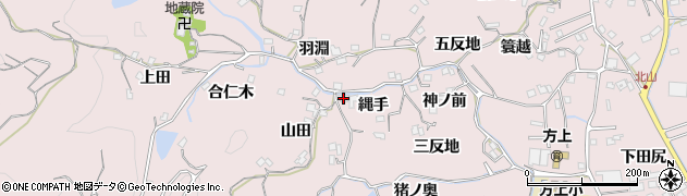 徳島県徳島市北山町（縄手）周辺の地図