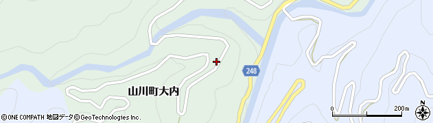 徳島県吉野川市山川町大内195周辺の地図