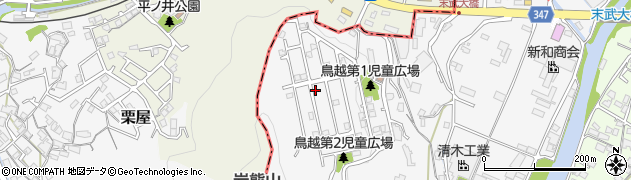 山口県下松市末武中朝日台周辺の地図