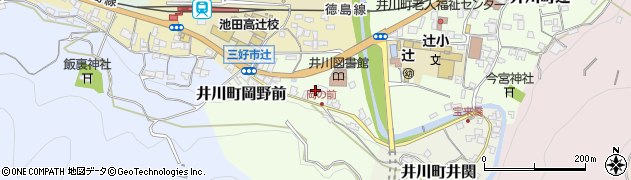 徳島県三好市井川町岡野前周辺の地図