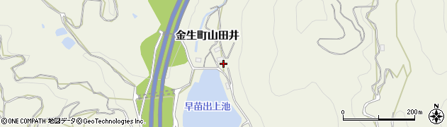 愛媛県四国中央市金生町山田井1635周辺の地図