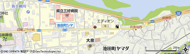 株式会社四電工　池田建設所周辺の地図
