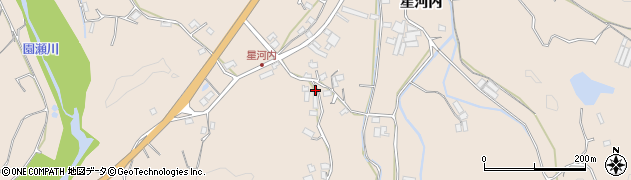 徳島県徳島市上八万町（星河内）周辺の地図