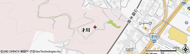 山口県下関市才川周辺の地図