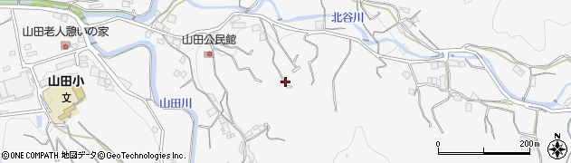 和歌山県有田郡湯浅町山田周辺の地図