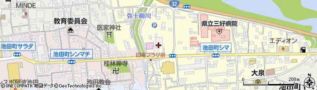 四国電力株式会社　池田営業所・ヨンデンプラザ池田周辺の地図