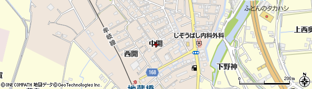 徳島県徳島市西須賀町中開周辺の地図
