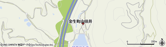 愛媛県四国中央市金生町山田井1625周辺の地図