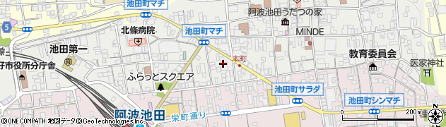 阿波池田青年会議所（公益社団法人）周辺の地図
