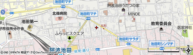 阿波池田商工会議所周辺の地図