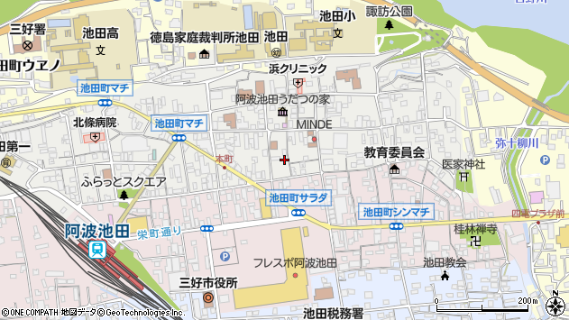 〒778-0002 徳島県三好市池田町マチの地図