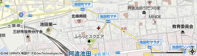楠山ゼミナール池田第二教室周辺の地図