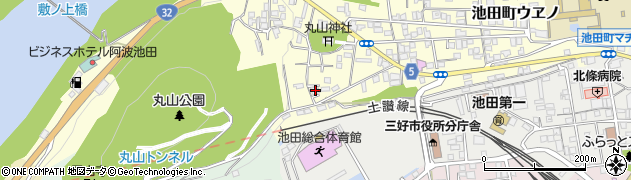 徳島県三好市池田町ウヱノ2703周辺の地図