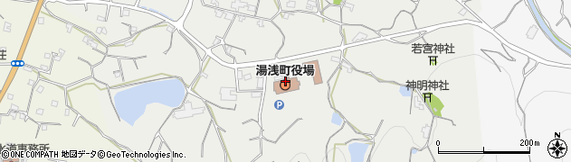 湯浅町役場　出納室周辺の地図